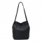 JUST LUV Medium Shoulder Bag- Black/LUV MY BAG