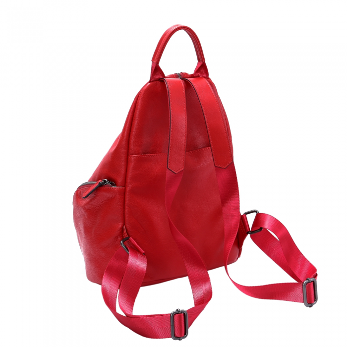 JUST LUV WOW Backpack/ Red/LUV MY BAG/Genuine leather backpack