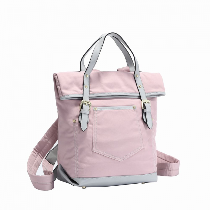 LUV LITE Medium Backpack Pink/ Grey/ LUV MY BAG