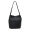 JUST LUV Medium Shoulder Bag- Black/LUV MY BAG