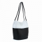 JUST LUV Medium Shoulder Bag- Black/ White/LUV MY BAG