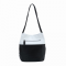 JUST LUV Medium Shoulder Bag- Black/ White/LUV MY BAG